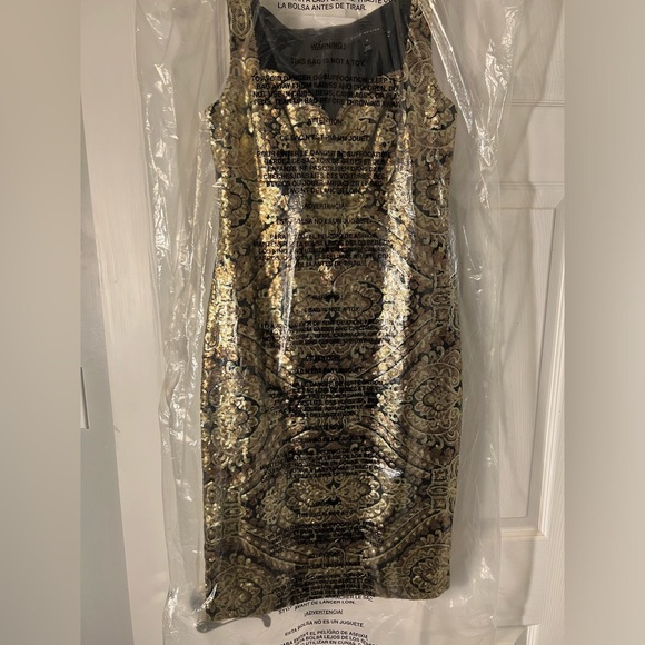 David Meister Sequin Cocktail Dress NWOT Size 4 - Picture 6 of 6